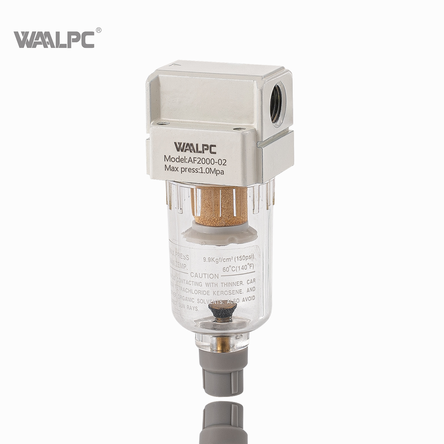 气动压缩空气过滤器压缩机半自动排水器 AF2000 白色 SMC 型 1/8″ 1/4″ 高品质工业 